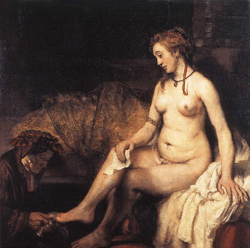 REMBRANDT Harmenszoon van Rijn Bathsheba at Her Bath f